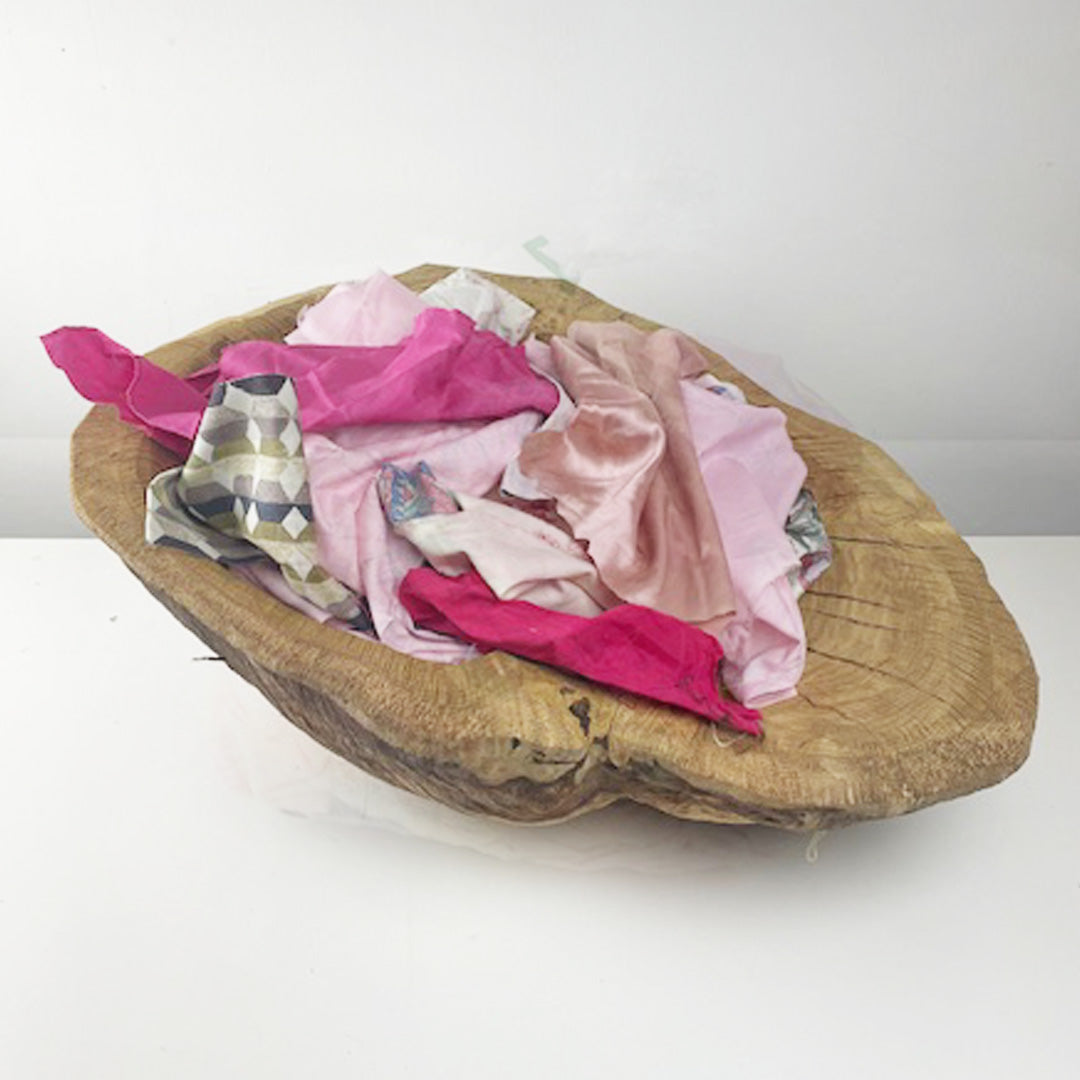 Pink Kilo Scrap Fabric Bag