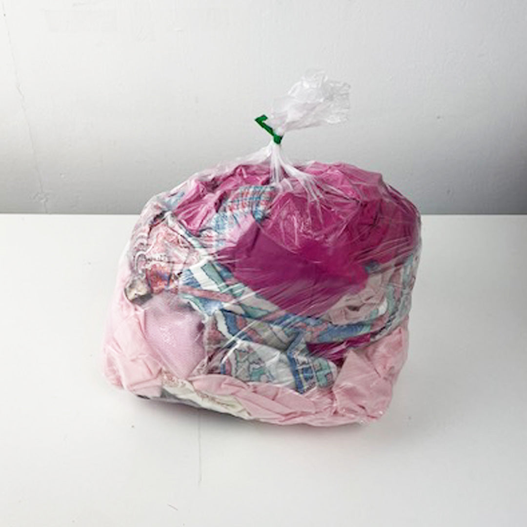 Pink Kilo Scrap Fabric Bag