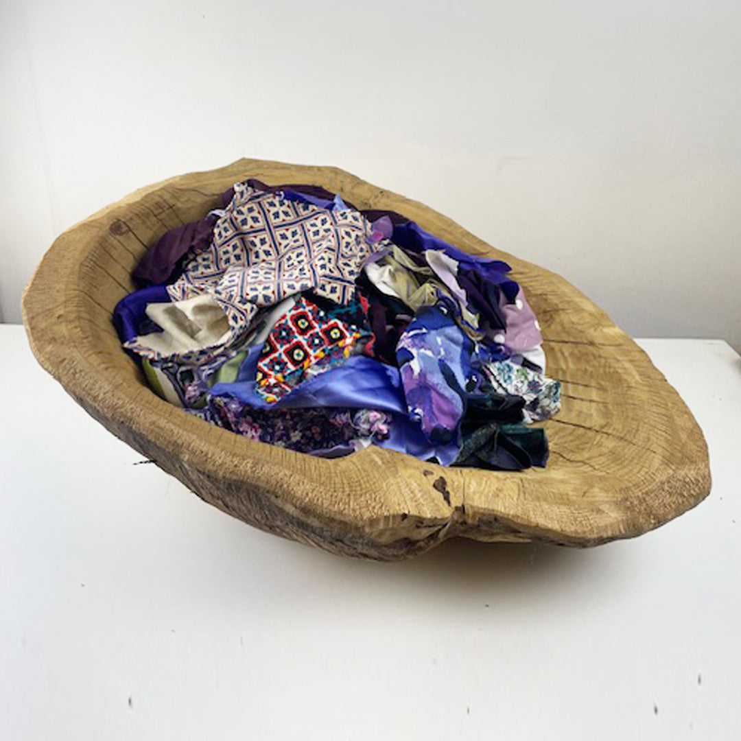 Purple Kilo Scrap Fabric Bag