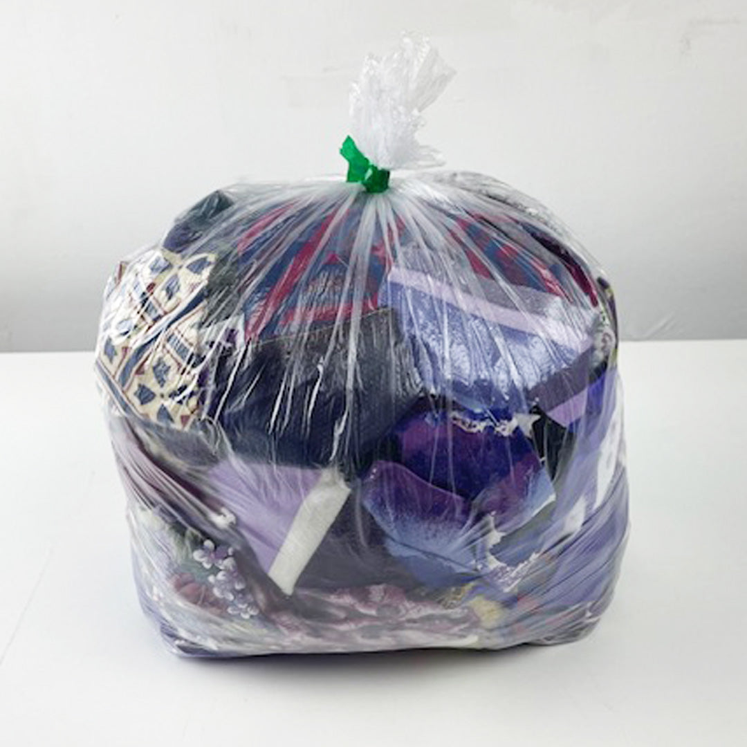 Purple Kilo Scrap Fabric Bag
