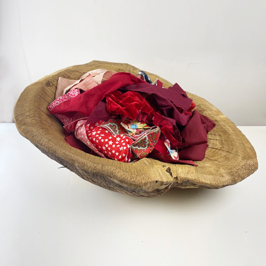 Red Kilo Scrap Fabric Bag