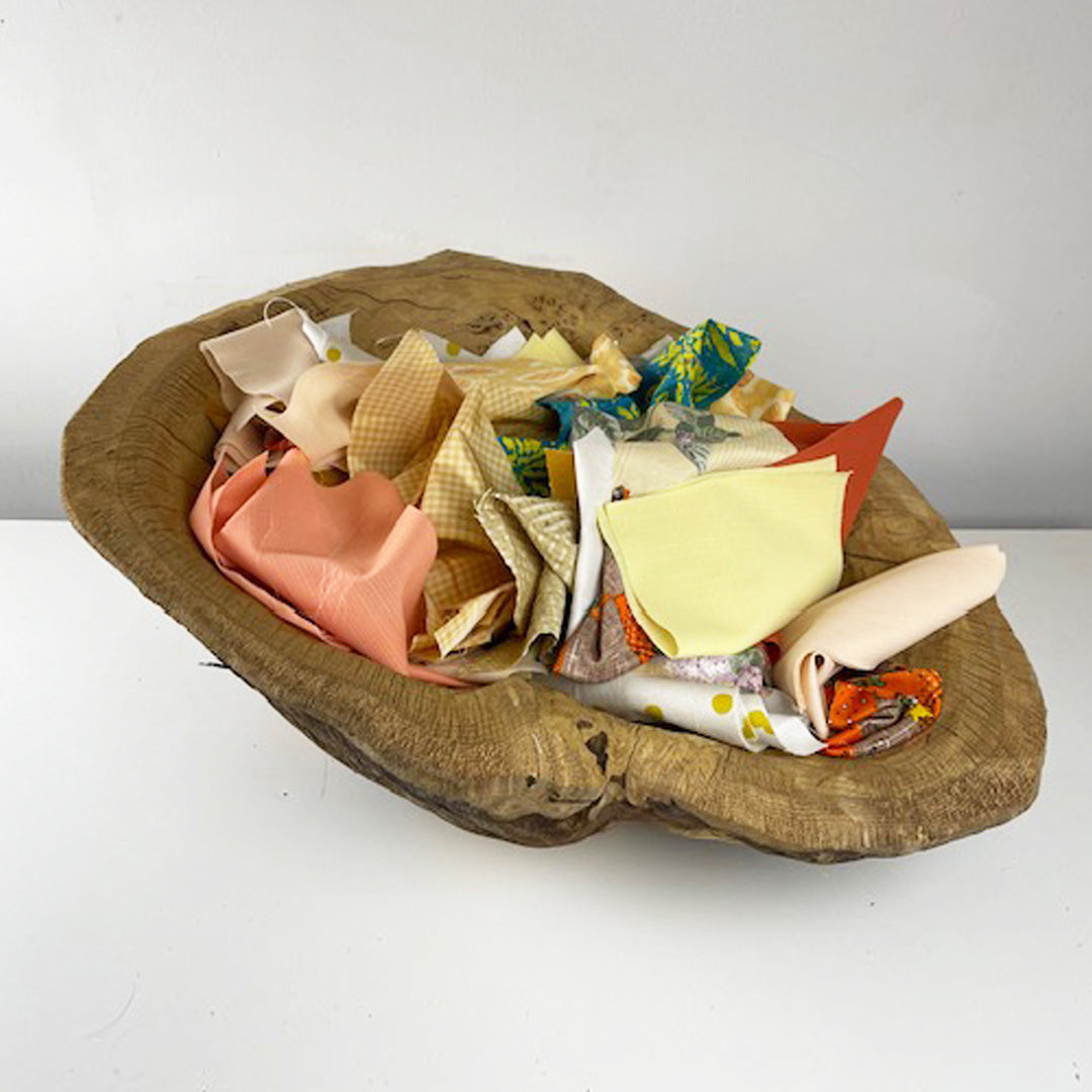Yellow & Orange Kilo Scrap Fabric Bag