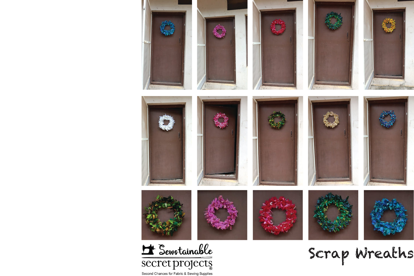 Christmas Scrap Fabric Wreath Making Workshops at The Sewstainable Barn