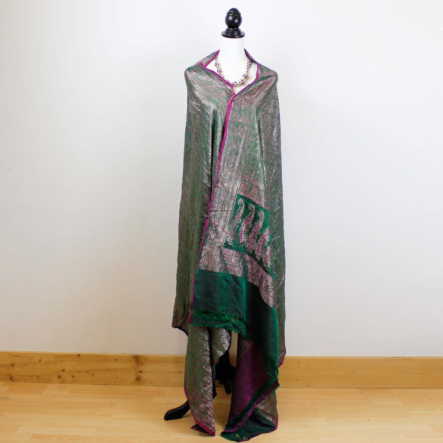 K19 Sari Kimono DIY Pack with grey bias binding