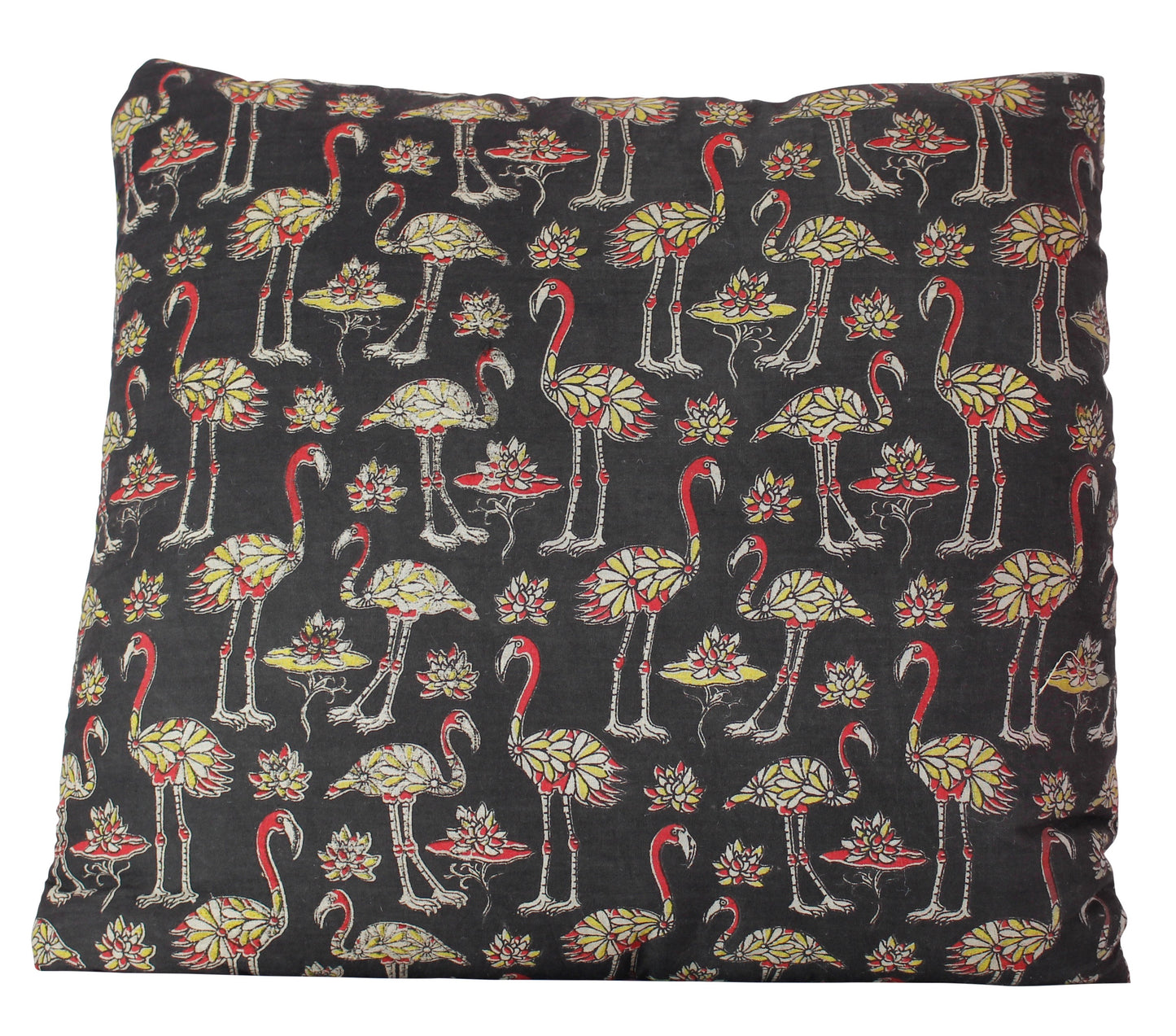 Flock of Flamingos Black Secret Pillow - a pillow that unfolds into a blanket
