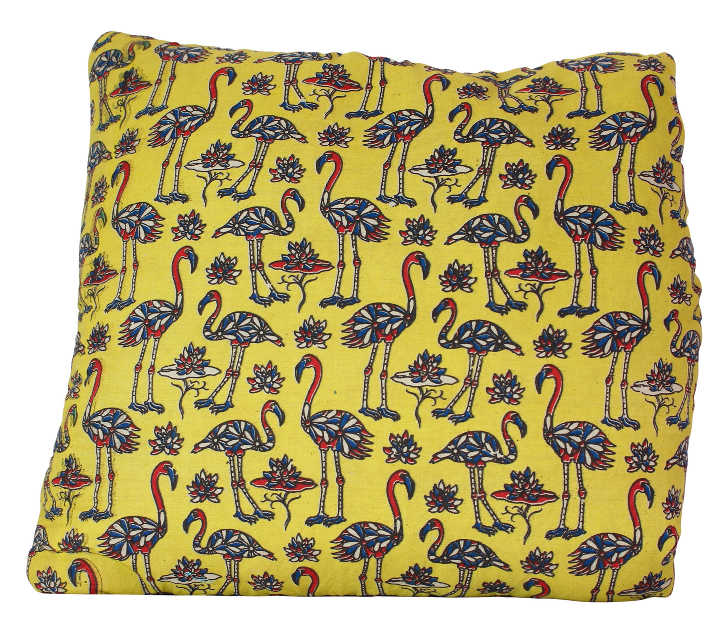 Flock of Flamingos Yellow Secret Pillow