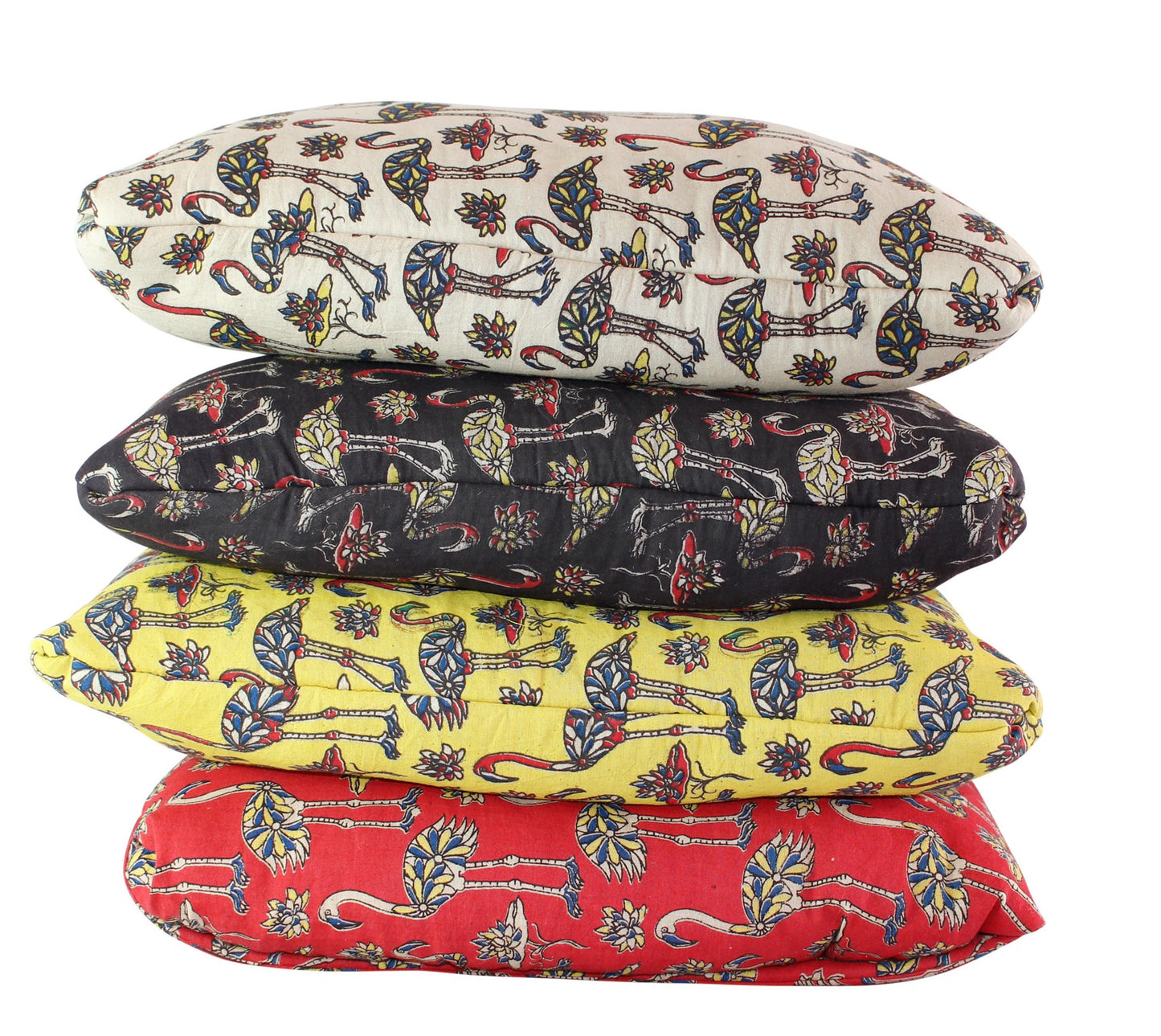 Flock of Flamingos Black Secret Pillow - a pillow that unfolds into a blanket