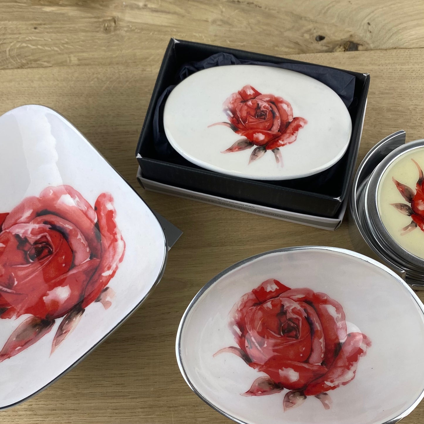 Rose Oval Bowl by Tilnar Arts, fair trade producer, India