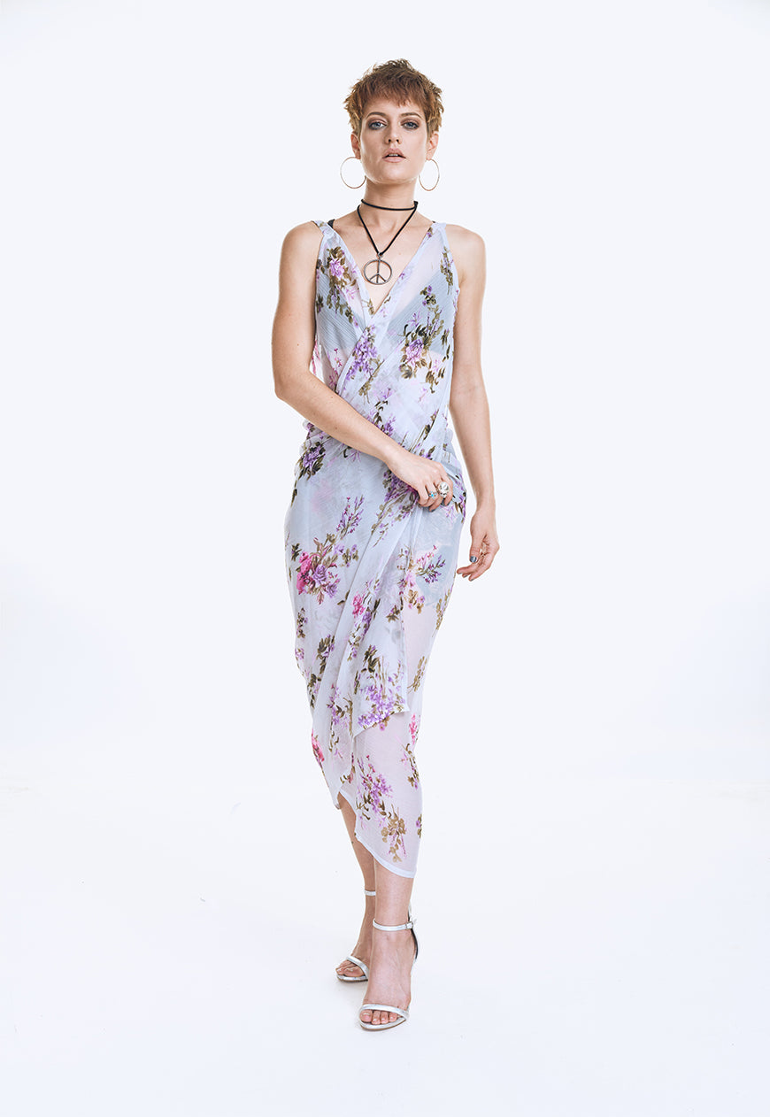 Lavanda Secret Sari Dress
