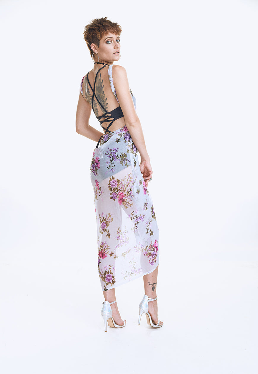 Lavanda Secret Sari Dress