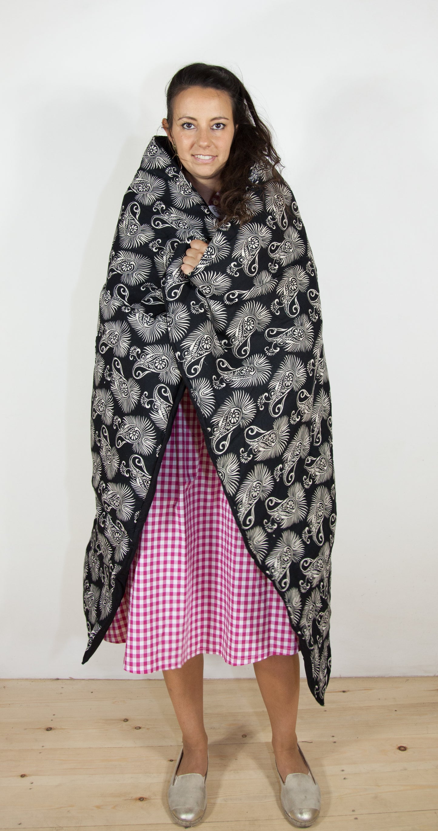Wild Paisley Secret Pillow - a pillow that unfolds into a blanket