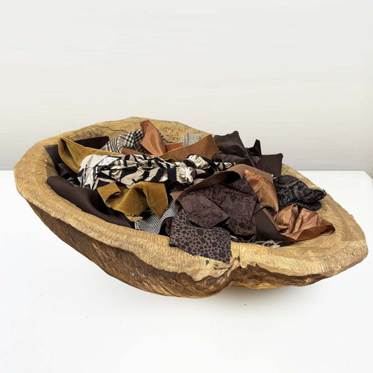 Brown Kilo Scrap Fabric Bag