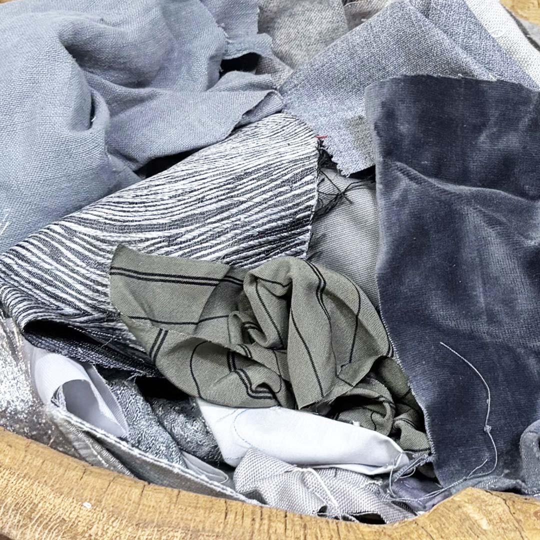 Grey Kilo Scrap Fabric Bag