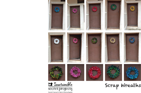 Christmas Scrap Fabric Wreath Making Workshops at The Sewstainable Barn