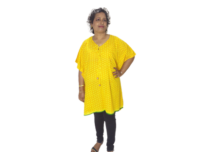 Yellow corn Kimono with tote bag