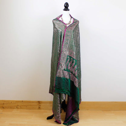 K19 Sari Kimono DIY Pack with grey bias binding