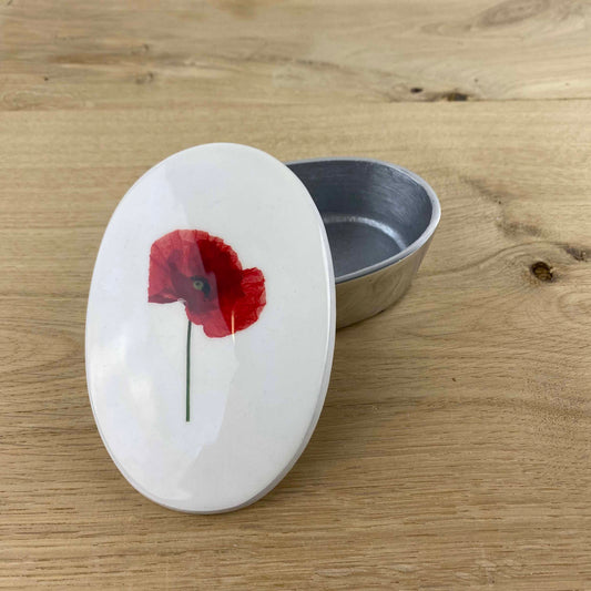 Poppy Trinket Pot by Tilnar Arts, fair trade producer, India