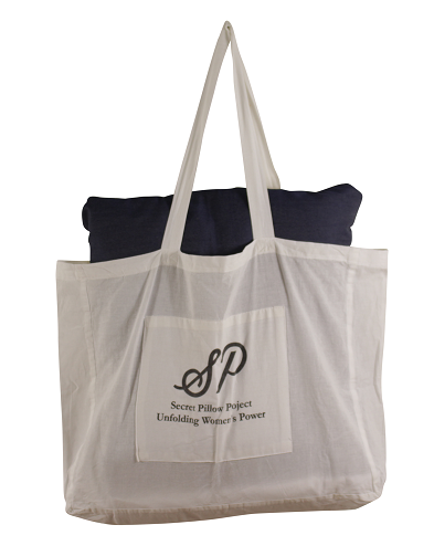 Good Luck Secret Pillow - a pillow that unfolds into a blanket
